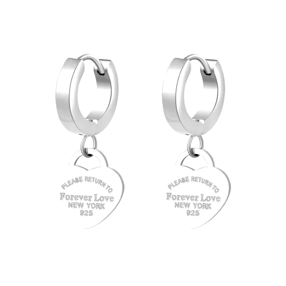 Elyna - French Style Titanium Steel Luxury Small Heart-Shaped Earrings